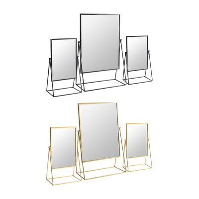 3tlg Schminktisch Spiegel Set Make-up Kosmetik Waschtisch Schlafzimmer Bad Spiegel