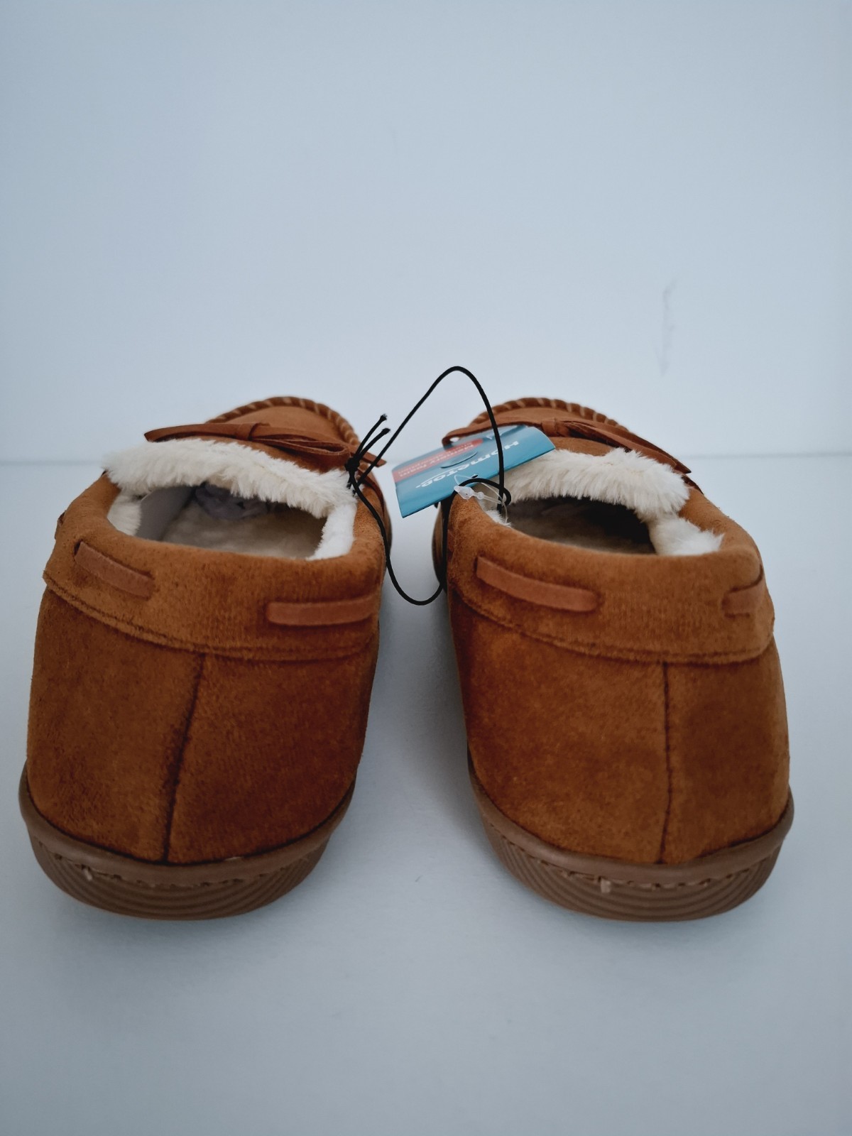 SAOLA HomeTop Mocassini Donna Micro Scamosciato Pantofole Suola Gomma Memory Foam UK4 EU37