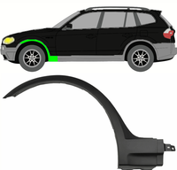 Radlaufverbreiterung FüR Bmw X3 E83 2003 - 2010 Links Vorne