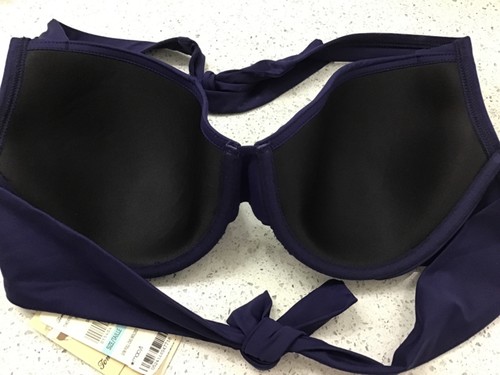 Costume da bagno bikini Tommy Bahama donna blu navy con ferretto 38C nuovo con etichette - Foto 4 di 9