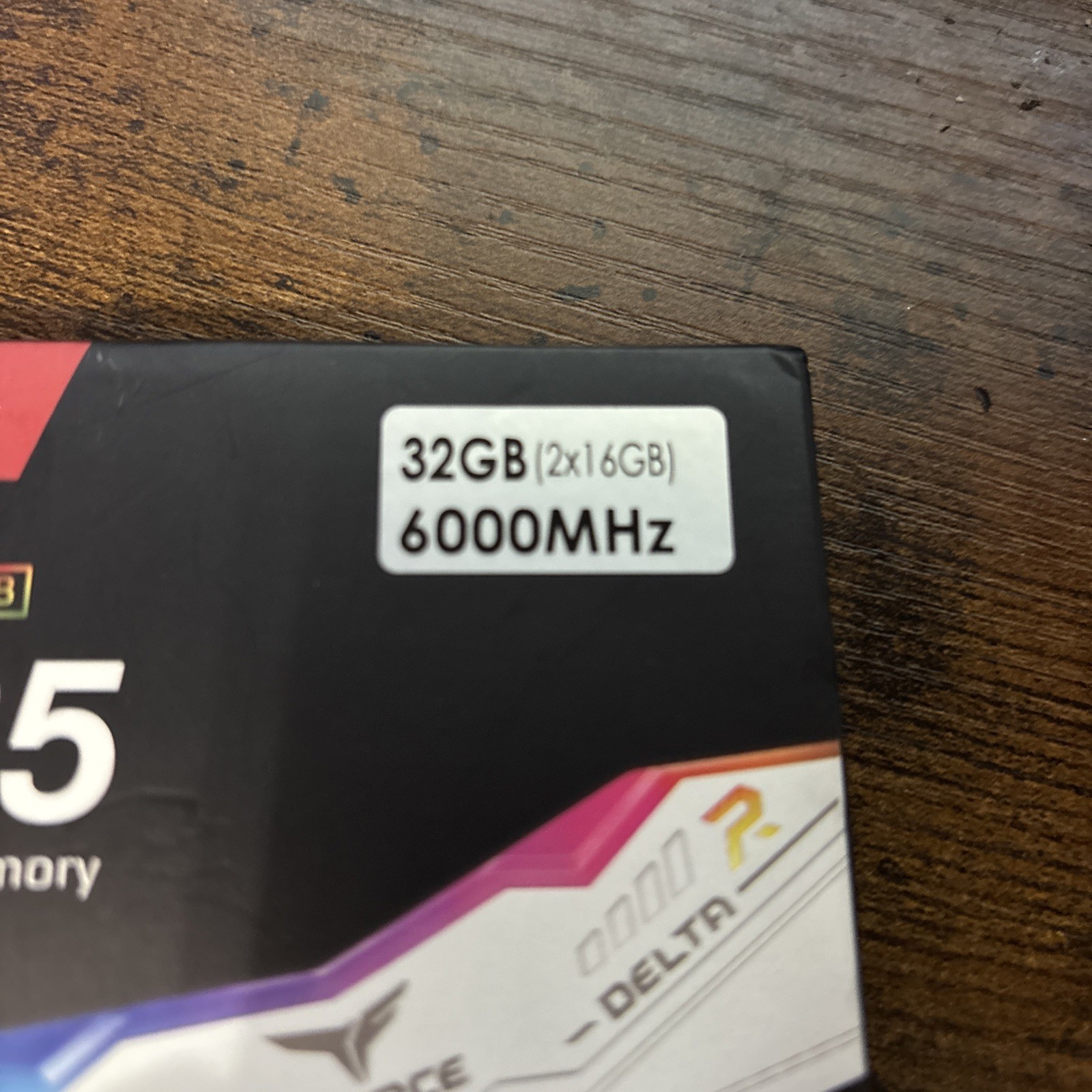 Team GROUP T-Force Delta RGB DDR5 Ram (2x16GB) 6000MHz 6