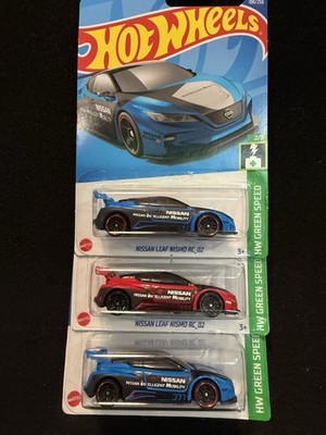 Hot Wheels HW Green Speed Nissan Leaf Nismo RC_02 3-Pack Diecast Unopened