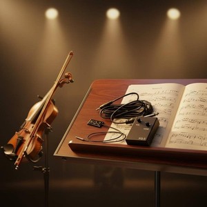 Violon Pickup Pas de forage Violon Acoustique Violon pickup Tone réglable pour violonistes