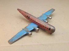 Wyandotte Stratoliner Airplane Pressed Steel 13" Missing Parts