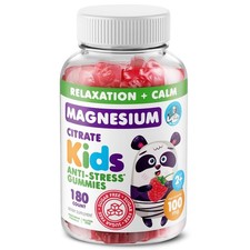 DR. MORITZ Sugar-Free Calm Magnesium Gummies Kids Adults Raspberry 180