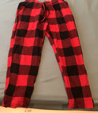 OLD NAVY GIRLS 100 COTTON FLANNEL PLAID PAJAMA PANTS SIZE M