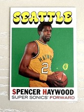 1971 Topps Spencer Haywood Seattle Supersonics ROOKIE Card #20 NM w/ print mk