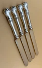 Lot 4 Antique Gorham Sterling Silver Knives 1910 8-1/2"    8.6oz / 246g Monogram