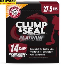 Clump Seal Platinum Cat Litter Odor Control 14 Days Dust Free Multi Cat Litter
