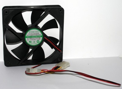 EVERCOOL EC12025M12S, 120 x 120 x 25 mm, 12V 0,28A, Molex, Gehäuselüfter