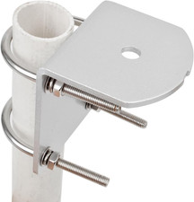 Universal Aluminum Heavy Duty Antenna Mount, Outdoor Pole Mast Bracket with U-Bo