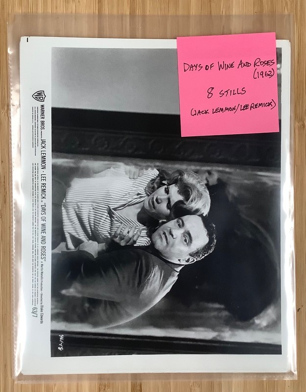 8 Days of Wine and Roses (1962) original movie still lot Jack Lemmon Lee Remick