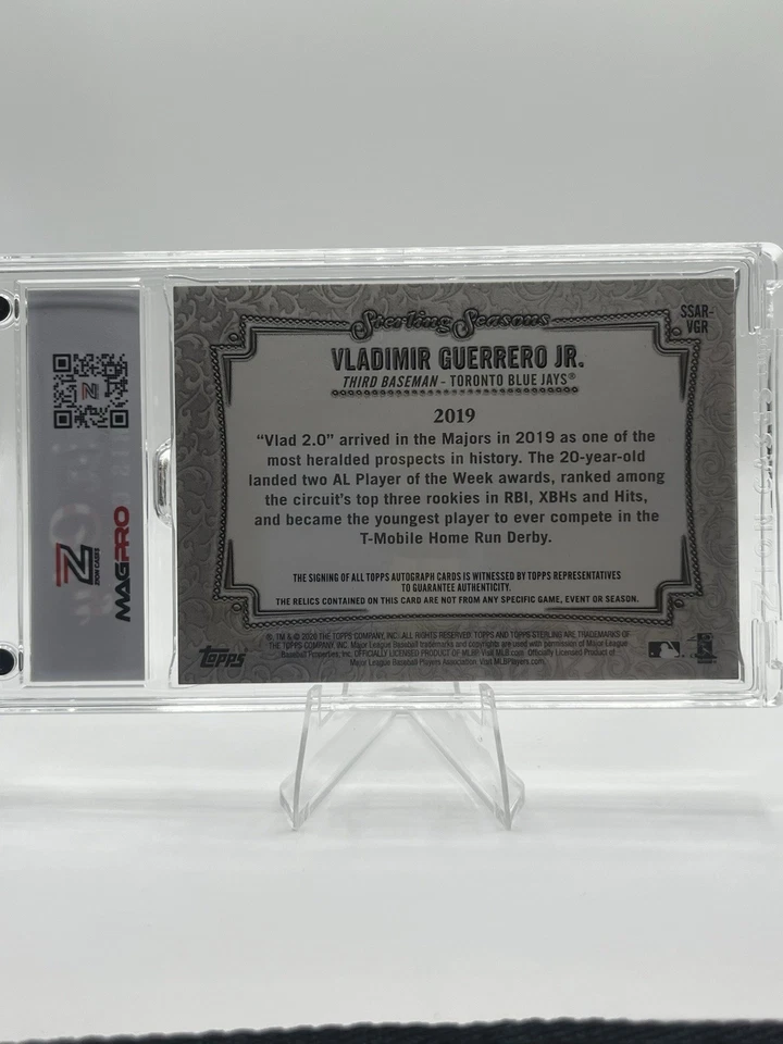 2020 Topps Sterling Dual Patch Auto 04/25 Vladimir Guerrero Jr - Image 2 of 2