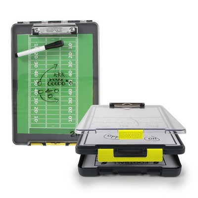 Dexas Clearview Clipcase Clipboard 13.75 X 9.5 In Gray/Yellow. See Papers