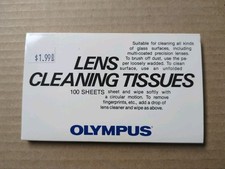 Vintage Olympus Optical Lens Cleaning Paper Pack of 100 Made In Japan G54