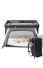 Guava Lotus Travel Crib Portable Baby Play Yard with Mattress Backpack New