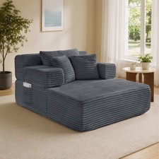 Boneless Chaise Lounge Chair Converts To Sleeper Sofa Bed