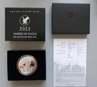 2021  One oz Silver American Eagle Proof "S" - OGP and COA (21EMN)