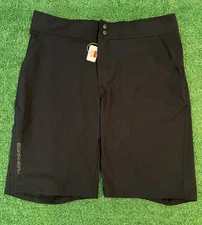 Louis Garneau Mens Stream Zappa Shorts Black L Large NWT Inseam 11”