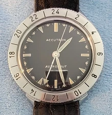 GORGEOUS Restored 1964 Bulova Accutron 214 Stainless Steel Astronaut Watch (A)