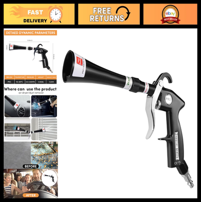 #ad High Pressure Air Blow Gun for Car Detailing Brass Nozzle Dust amp; Dirt Removal $39.99
