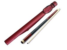 Champion ST14 Burgundy/ wine Pool Cue Stick , A Red Pool Case, Champion Glove