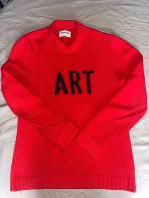 Pull Zadig & Voltaire ART rouge vif laine mérinos M - Photo 1/4
