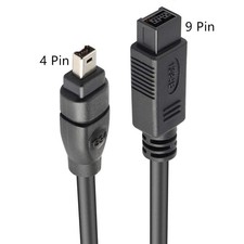 IEEE 1394B Firewire 800 9Pin Male to 1394 Firewire 400 4Pin Male Cable 6/10/15FT