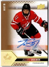 2022 Upper Deck Team Canada Women Signatures JILLIAN SAULNIER #46 UD Auto 1:470
