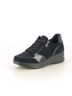 Damen Schnürer Sneaker schwarz Inblu Art. IC49