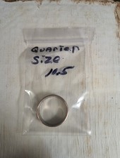 Genuine Handcrafted United States Quarter Coin Ring Size 10.5 .
