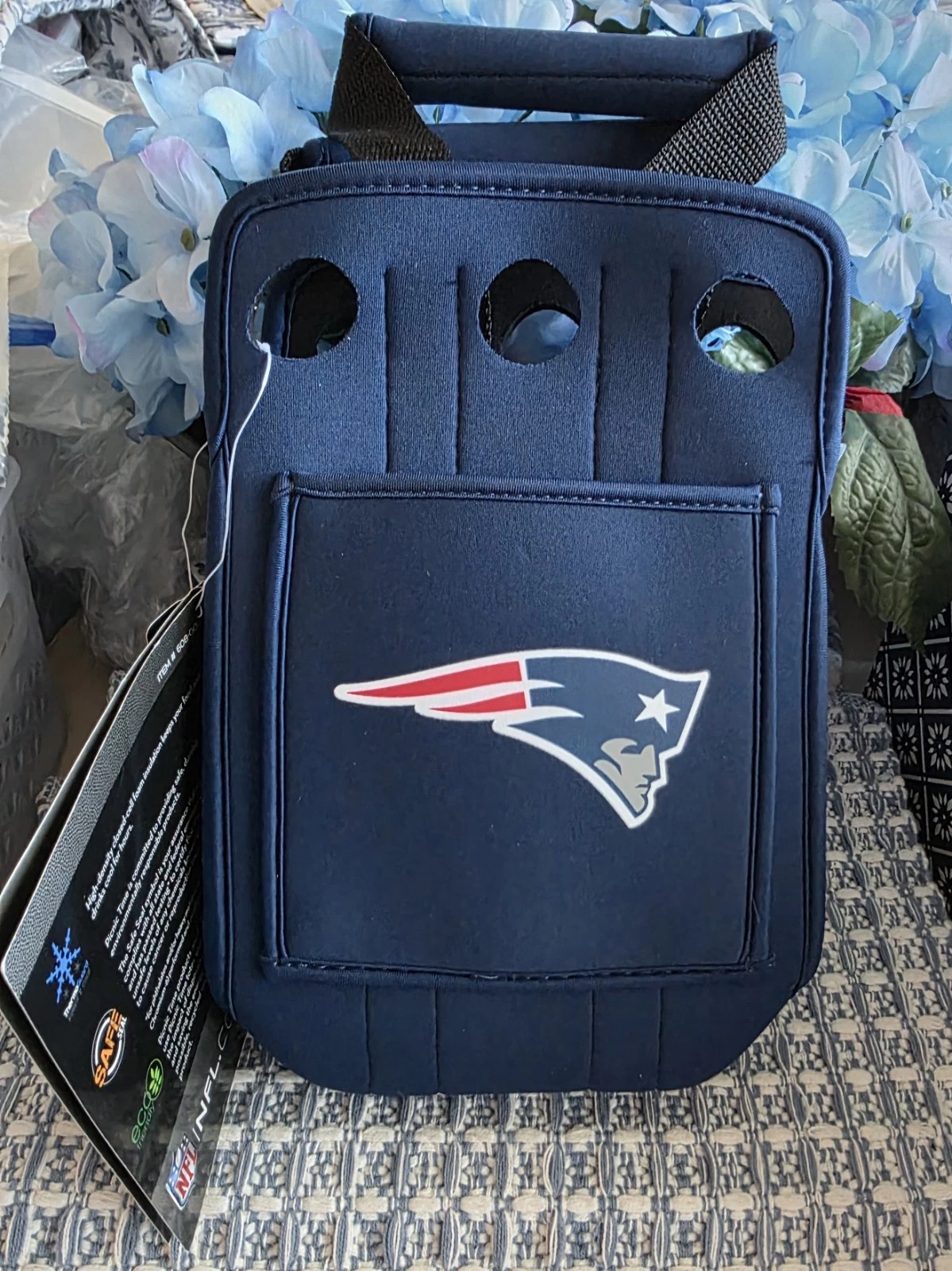NFL New England Patriots Six Pack Beverage Tote - New With Tags!
