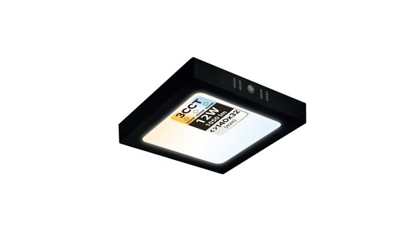 8683684229152 Plafon LED 12W, 1050Lm, 3CCT, IP20, Kwadratowy, Czarny, Selena HOR-image