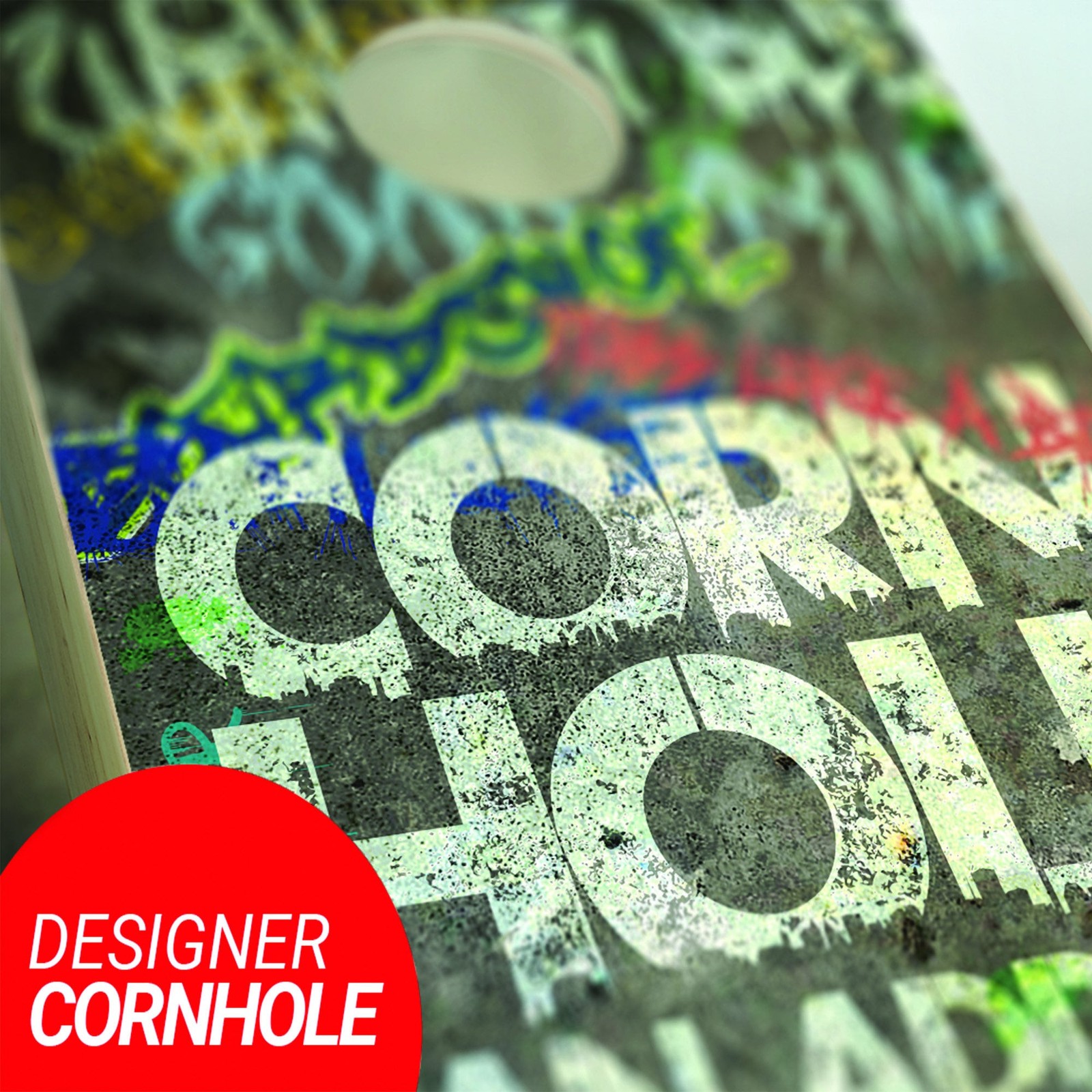 Cornhole Boards Fan Addict Wood Frame Outdoor Lawn Game Includes Bags