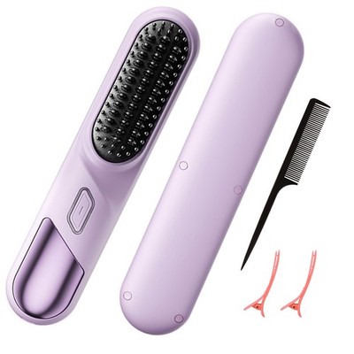Cordless Hair Straightener Brush-Million Negative Ionic Portable Hair Straigh...