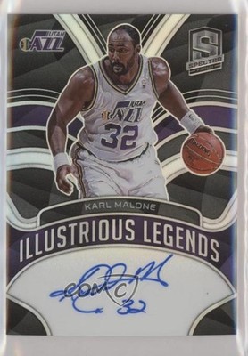 2021 Panini Spectra Illustrious Legends Signatures 8/49 Karl Malone Auto HOF s3g