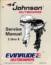 1996 Johnson Evinrude Outboards Service Manual 2 thru 8 HP OMC Technical