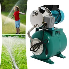 0.75kw 1HP Shallow Well Pump w/ Pressure Tank, Irrigation Water Pump 3420r/min
