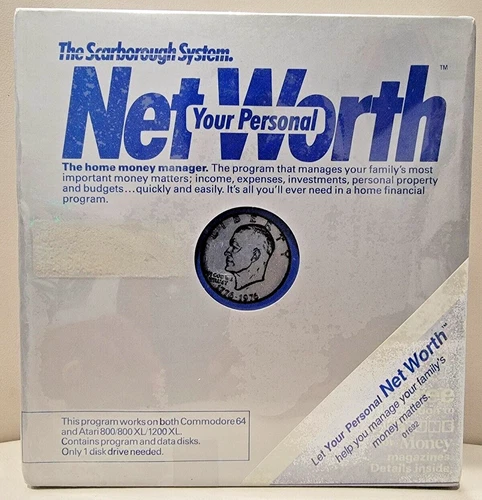 Your Personal Net Worth; Atari 400/800/XL/XE/; Disk; NOS