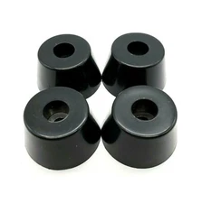 1 1/2" Wide x 7/8" Tall Round Rubber Bumper Feet for Equipment Furniture Stands