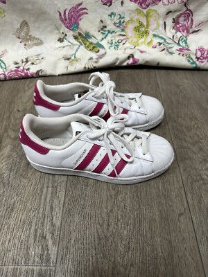 Adidas Originals Superstar B23644 Sneakers Women's White Pink UK Size  UK