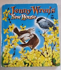 Vintage Whitman Cozy Corner Book JENNY WREN'S NEW HOUSE Kay Patton Irma Wilde