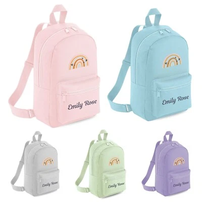 HOOLAROO Personalised Toddler Backpack Rucksack for Nursery Bag Baby Kids Girls Boho