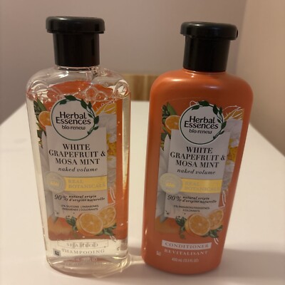 Herbal Essences Naked Volume Shampoo & Conditioner White Grapefruit & Mosa Mint