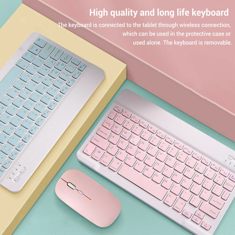 Keyboard Case For iPad 9/8/7th Gen 10.2" PU Leather Shockproof Folio Stand Cover - Image 3 of 4