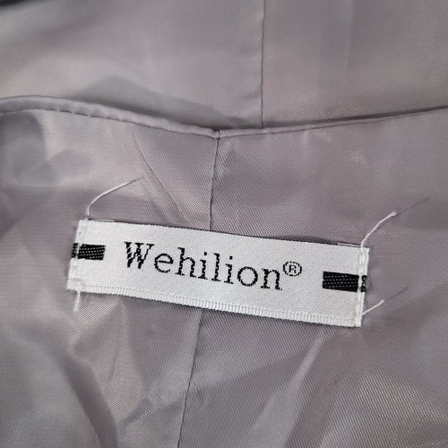 Wehilion Men's Formal Vest Button Front Sleeveless Gray Size L - Picture 5 of 11