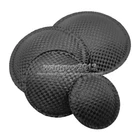 2pcs 35-115mm Speaker Carbon Fiber Dust Cap Bass Cone Cover Repair Part
