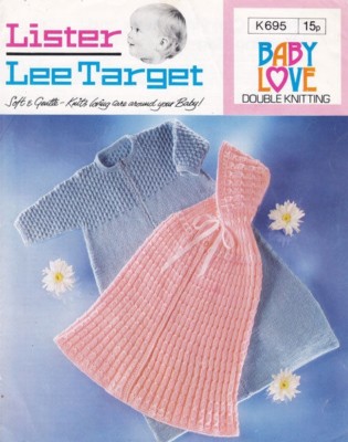 BABY STRICKANLEITUNG FÜR VINTAGE Cape und Schlafsack dk