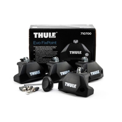 THULE 7107 Fixpoint Evo Fußsatz für Fahrzeuge mit Fixpunkt Dachanbindung- 4 Füße