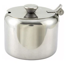Sugar Bowl w/Cover, 10oz, S/S (12 Each)